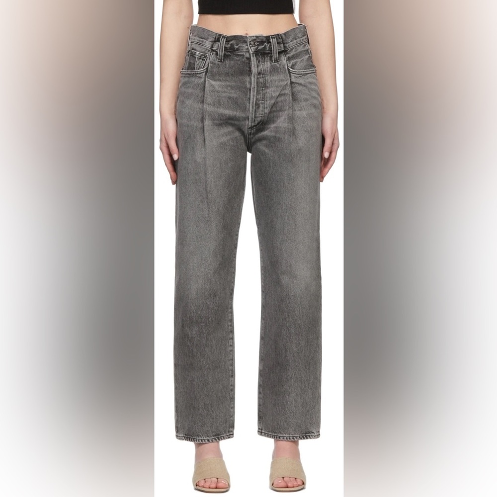 AGOLDE Fold Waistband Tapered Jeans